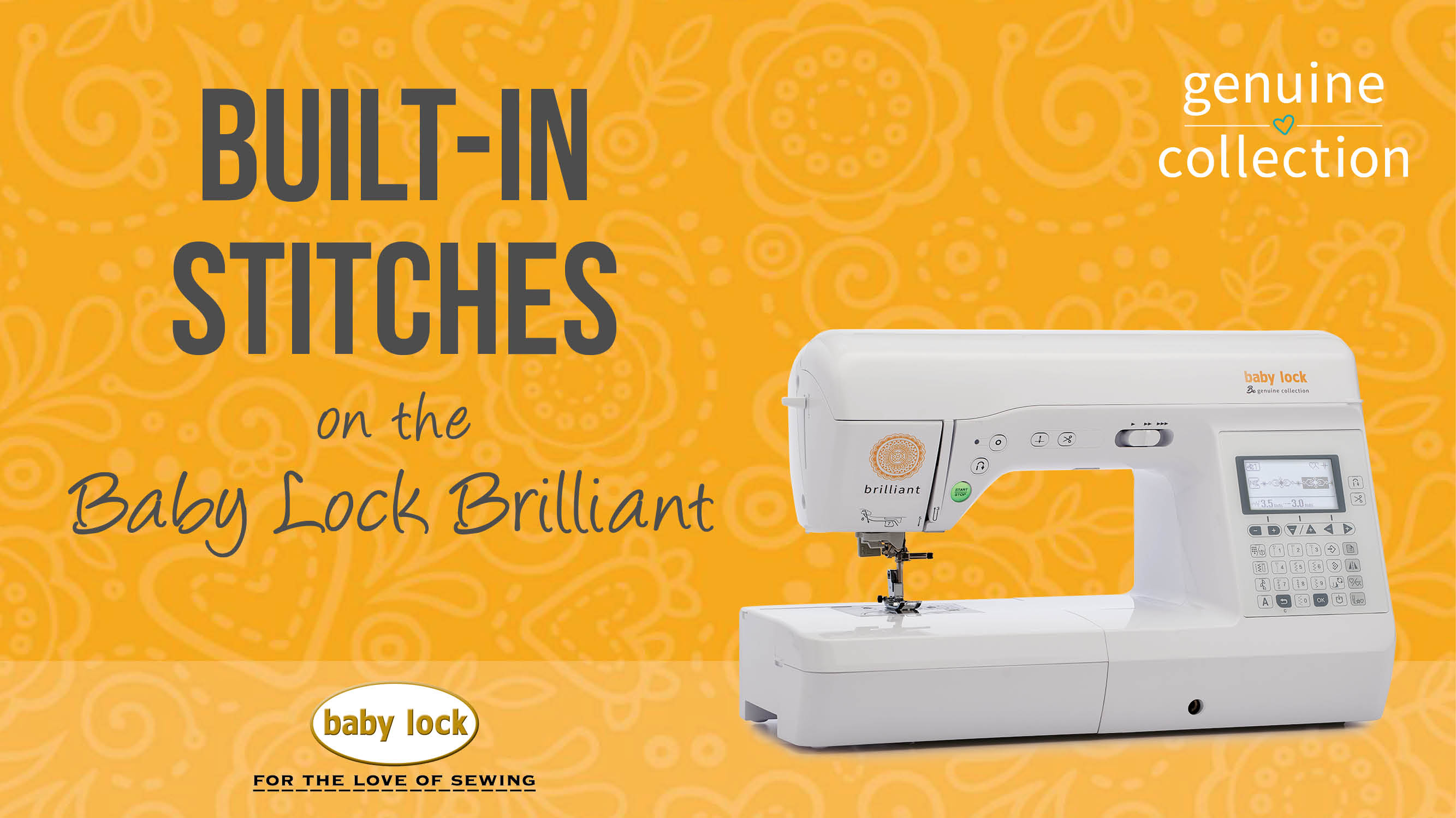 Baby Lock Brilliant BuiltIn Stitches