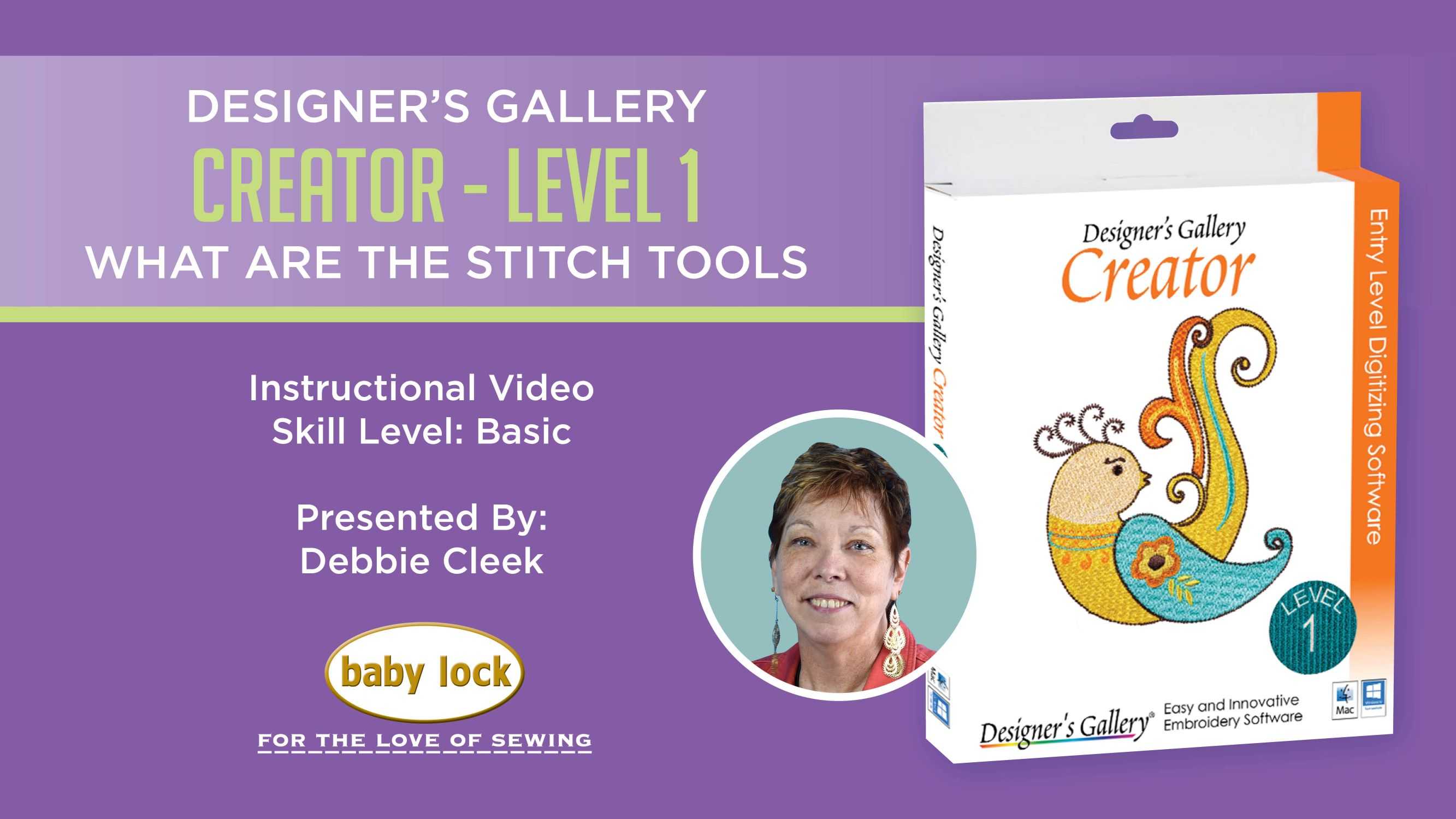 Creator Level 1 - What are the Stitch Tools