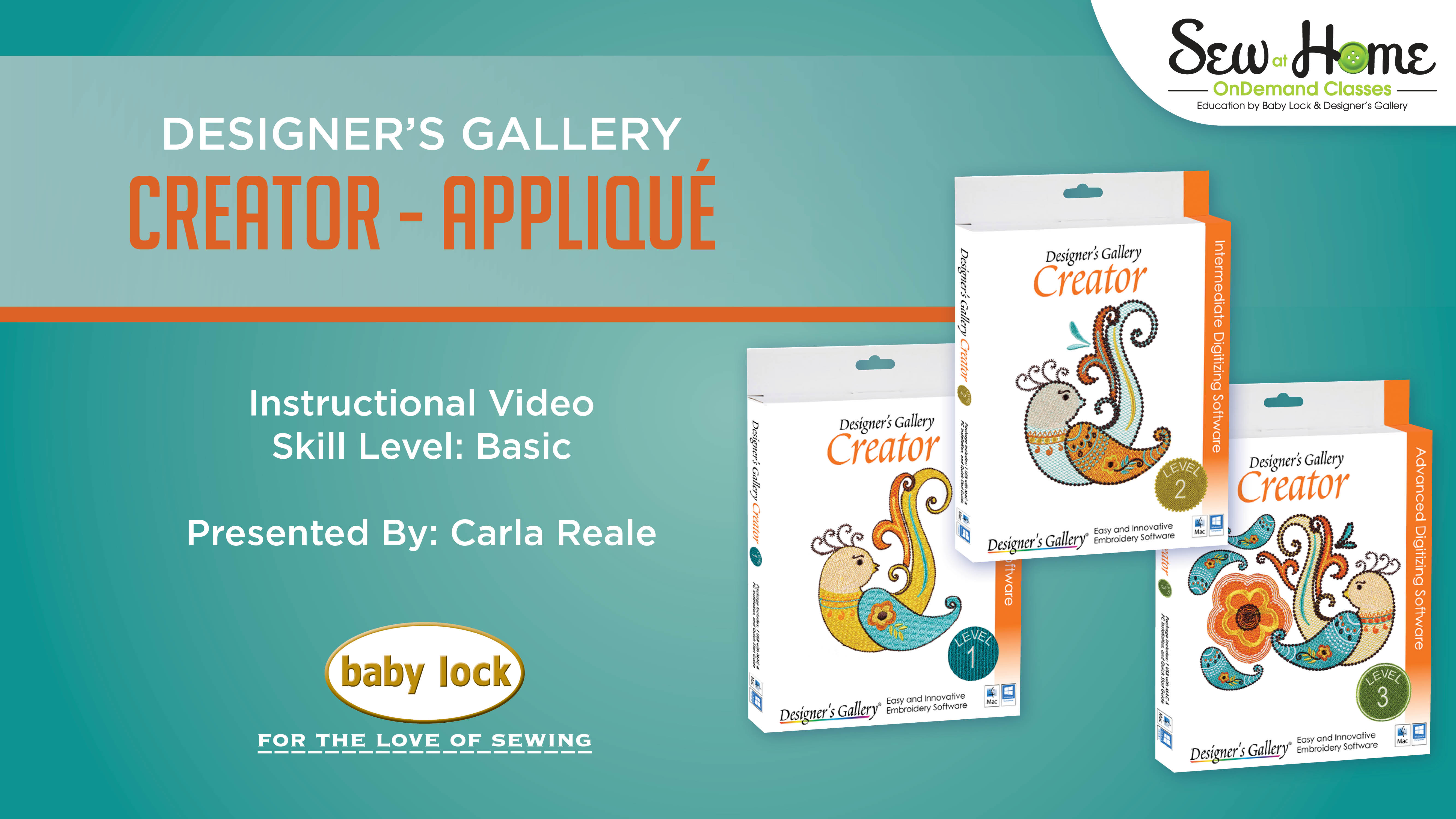 Baby Lock Creator Appliqué