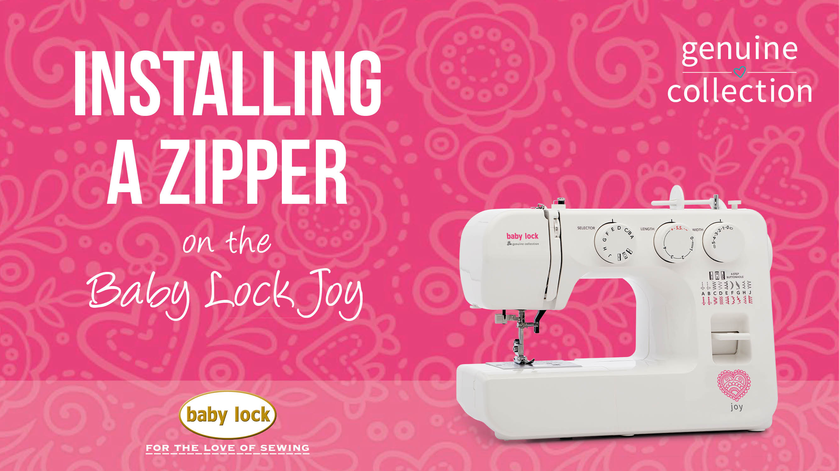 Joy - Installing a Zipper 