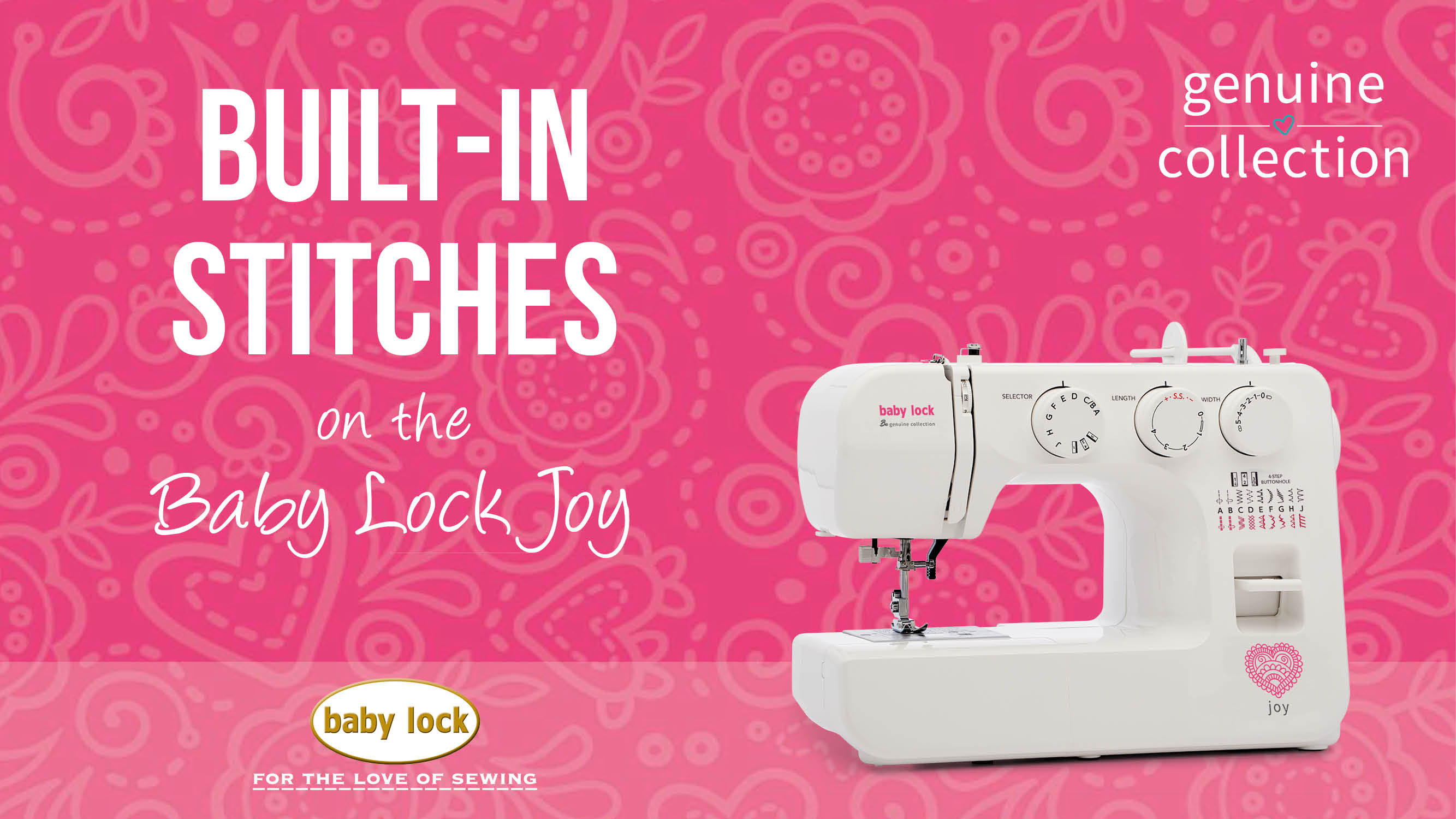 Baby Lock Joy Builtin Stitches