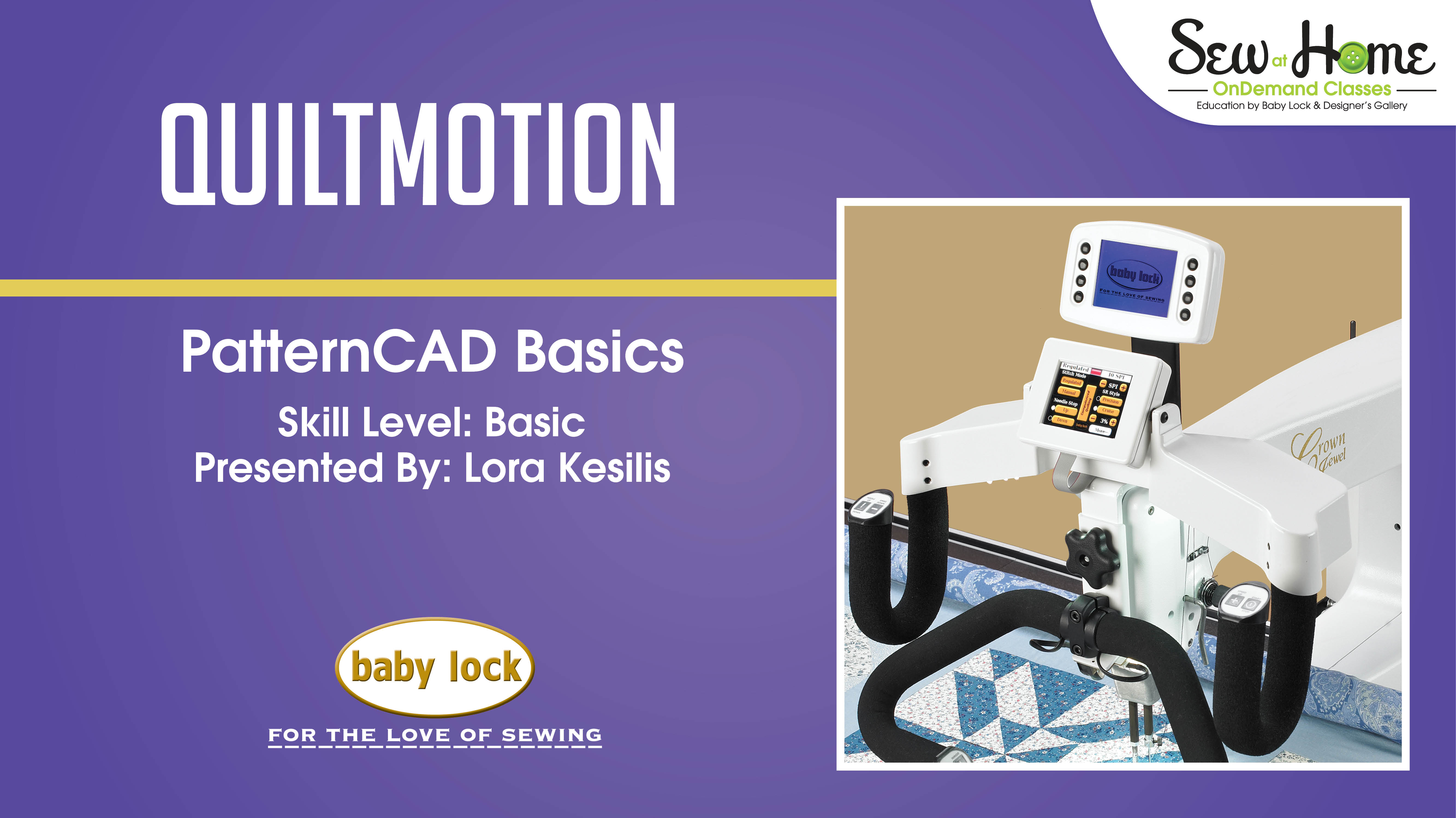 QuiltMotion-PatternCAD Basics