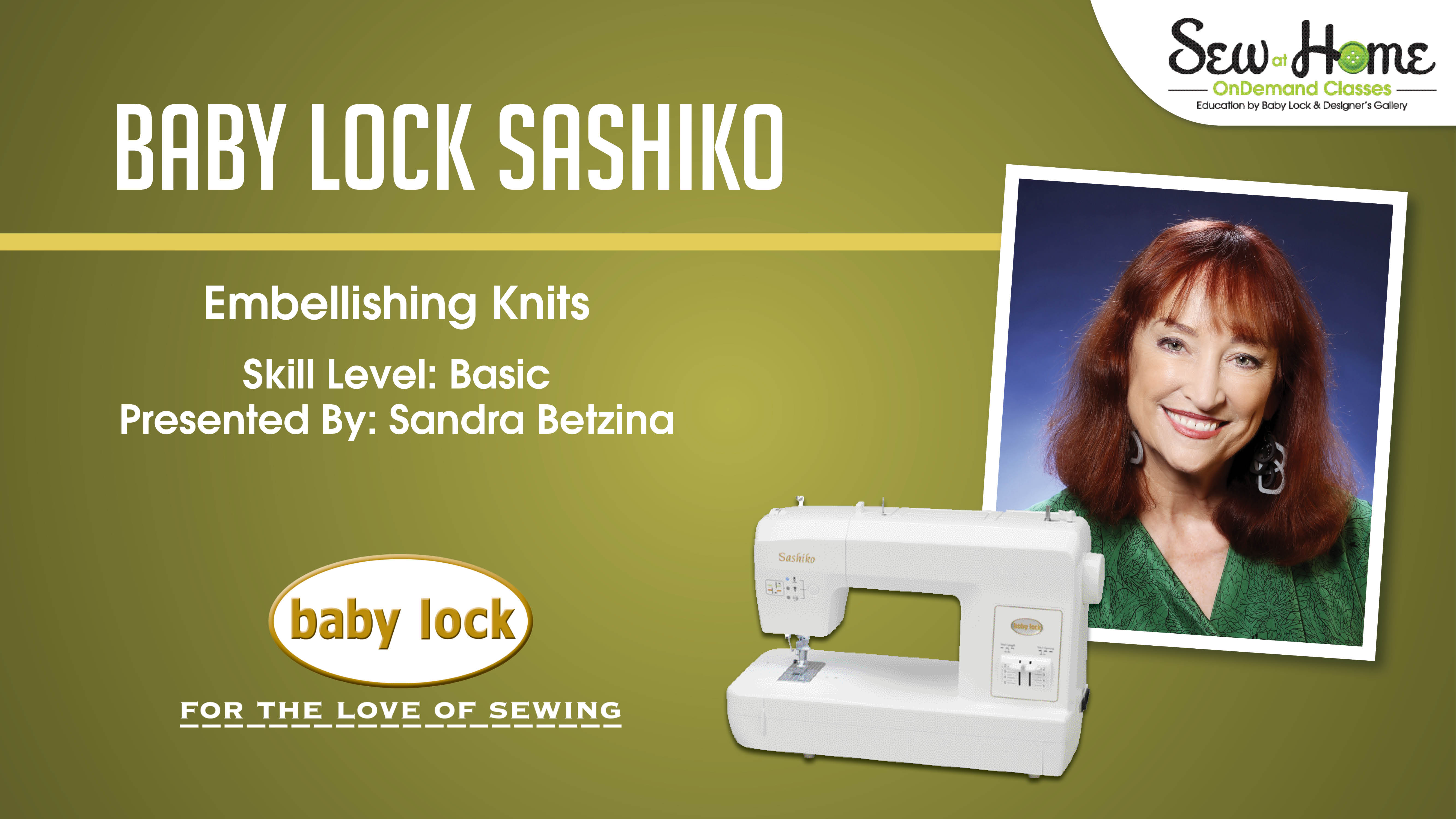 Baby Lock SashikoEmbellishing Knits with the Baby Lock Sashiko