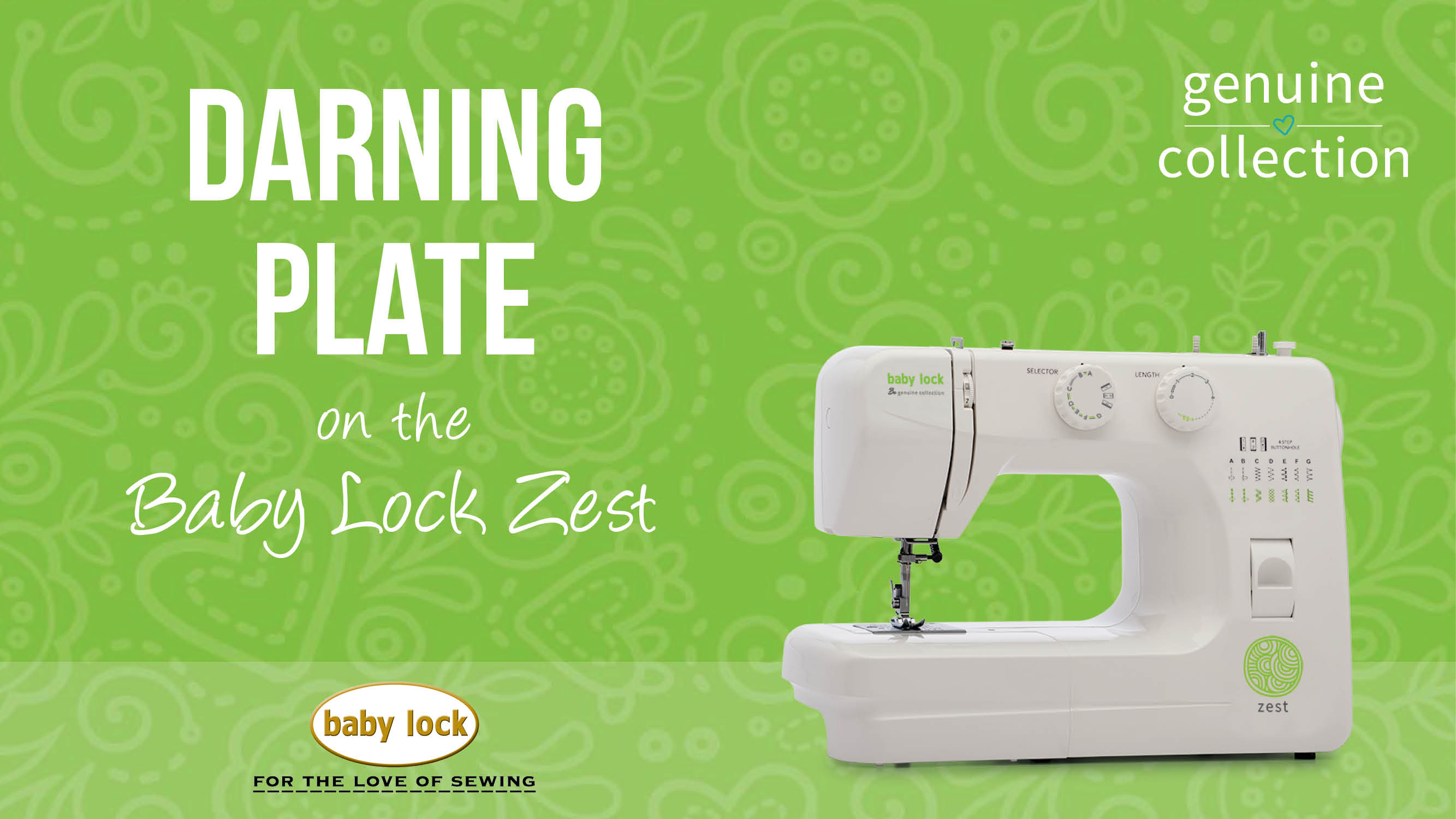 Baby Lock Zest Darning Plate