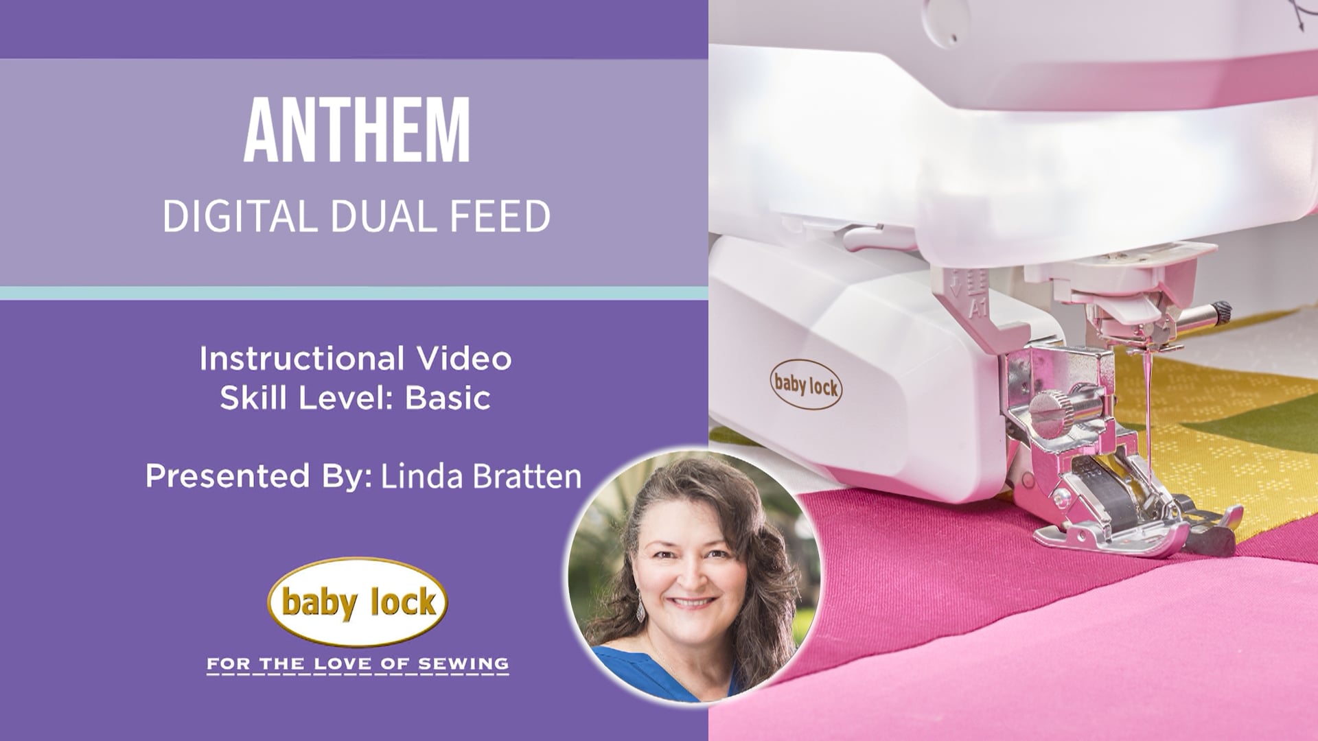 Getting to Know Your Anthem- Digital Dual Feed Foot and Soles