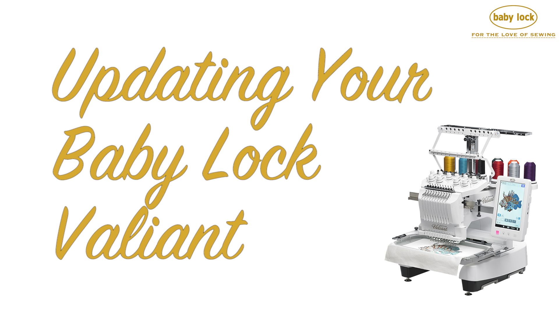 Updating Your Baby Lock Valiant with IQ Designer