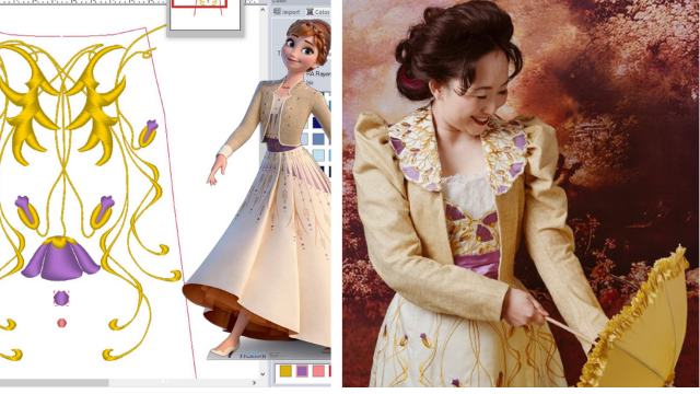 Sewing a Historical Frozen 2 Cosplay Princess Anna's Harvest Dress