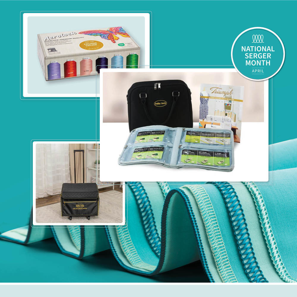 Save on a serger machine all month of April on Babylock.com