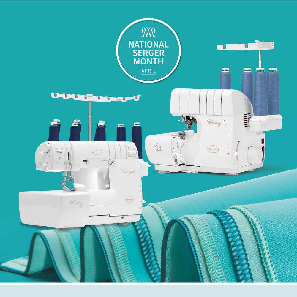 Get zero percent financing at participating Baby Lock retailers during April.