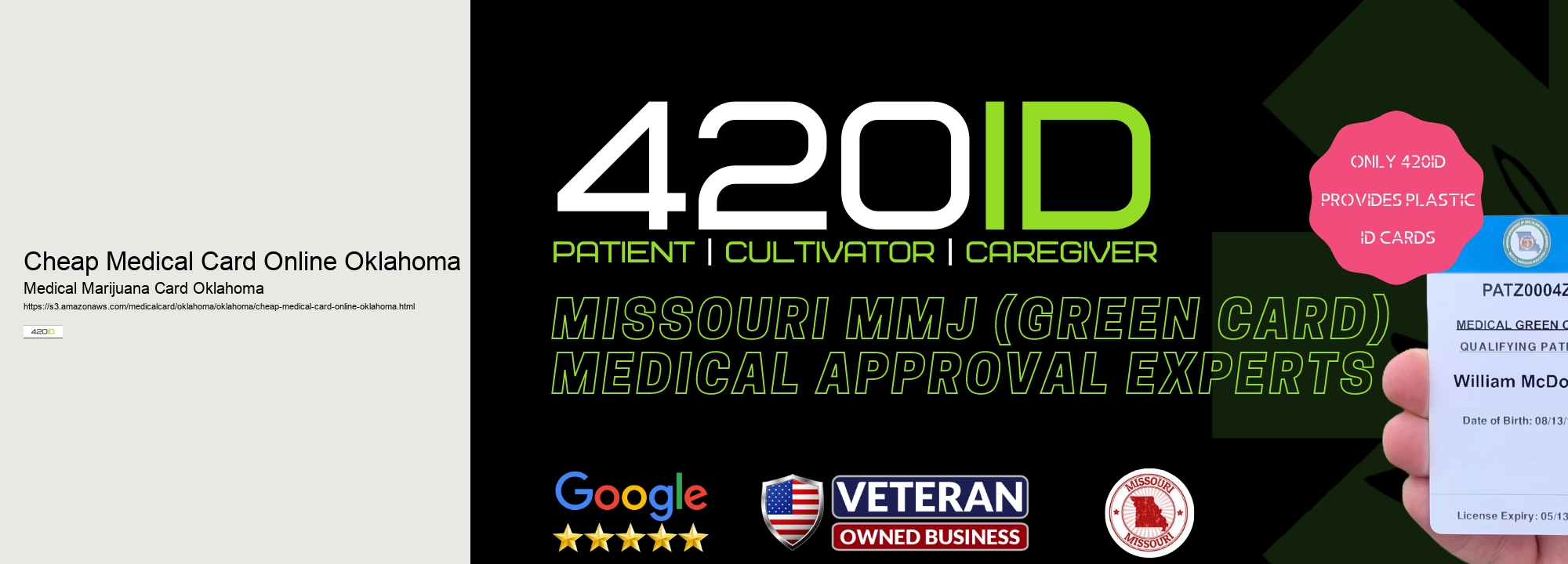 Cheap Medical Card Online Oklahoma