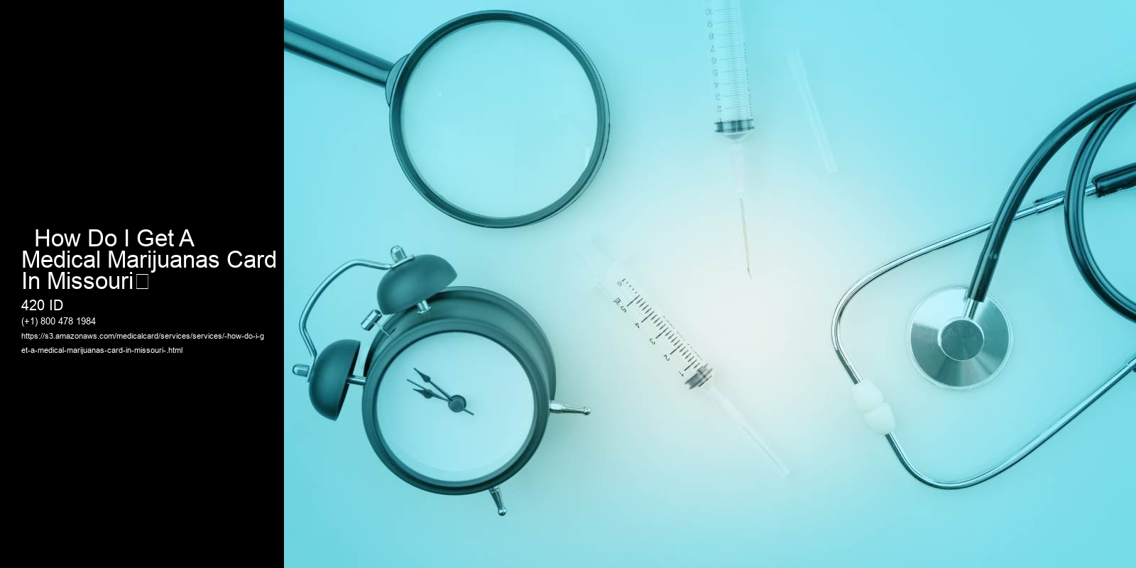   How Do I Get A Medical Marijuanas Card In Missouri	 