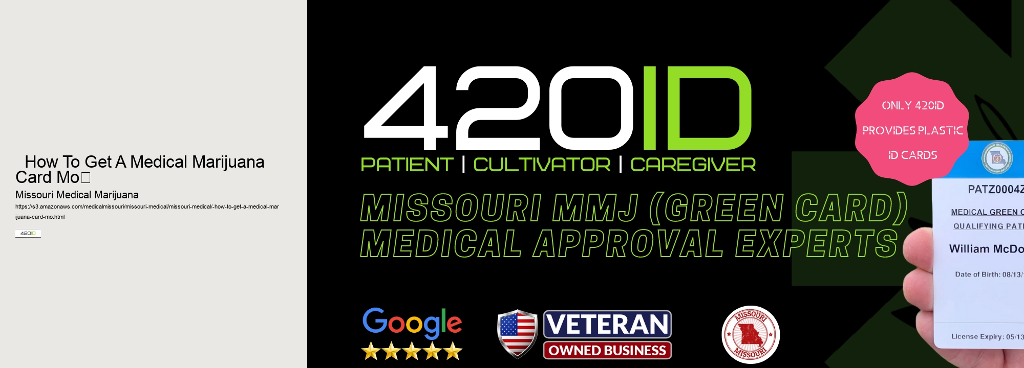   How To Get A Medical Marijuana Card Mo	 