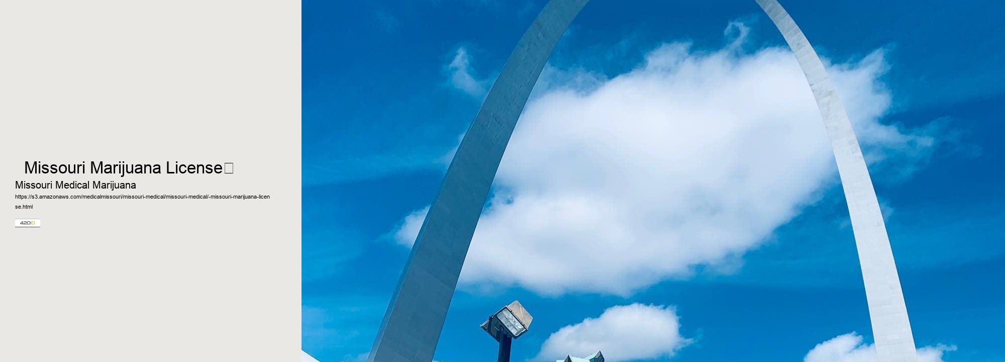   Missouri Marijuana License	 