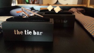 A tie bar on display in the newly permanent Lincoln Park storefront. (Mallory Hughes / Medill)