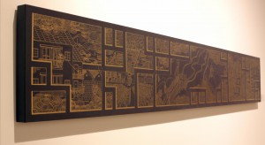 Painting by Leeah Joo in the Andrew Bae Gallery.