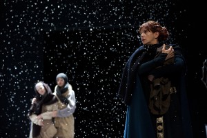 Gruach stands in the snow.