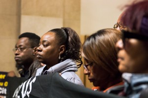 Gloria Pinex and members of One Chicago in City Hall