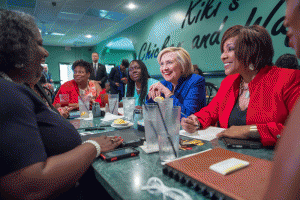 Hillary Clinton and voters