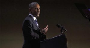 President Obama gives farewell address.