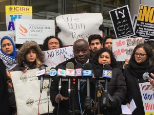 Jude Ssempungu, Board Member at the United African Organization, is speaking for immigrant communities in Chicago. (Wen-Yee Lee/MEDILL)