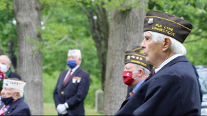 Veterans at Memorial Day celeration