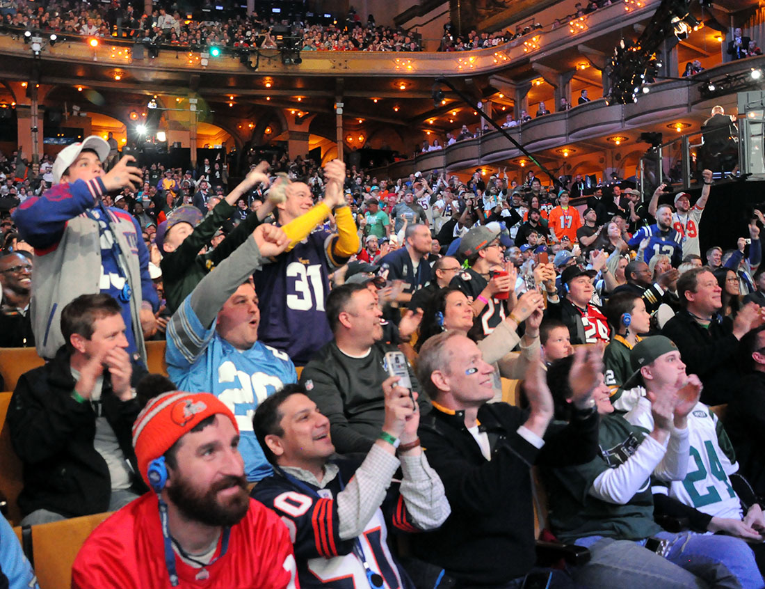 Fans cheering Medill Reports Chicago