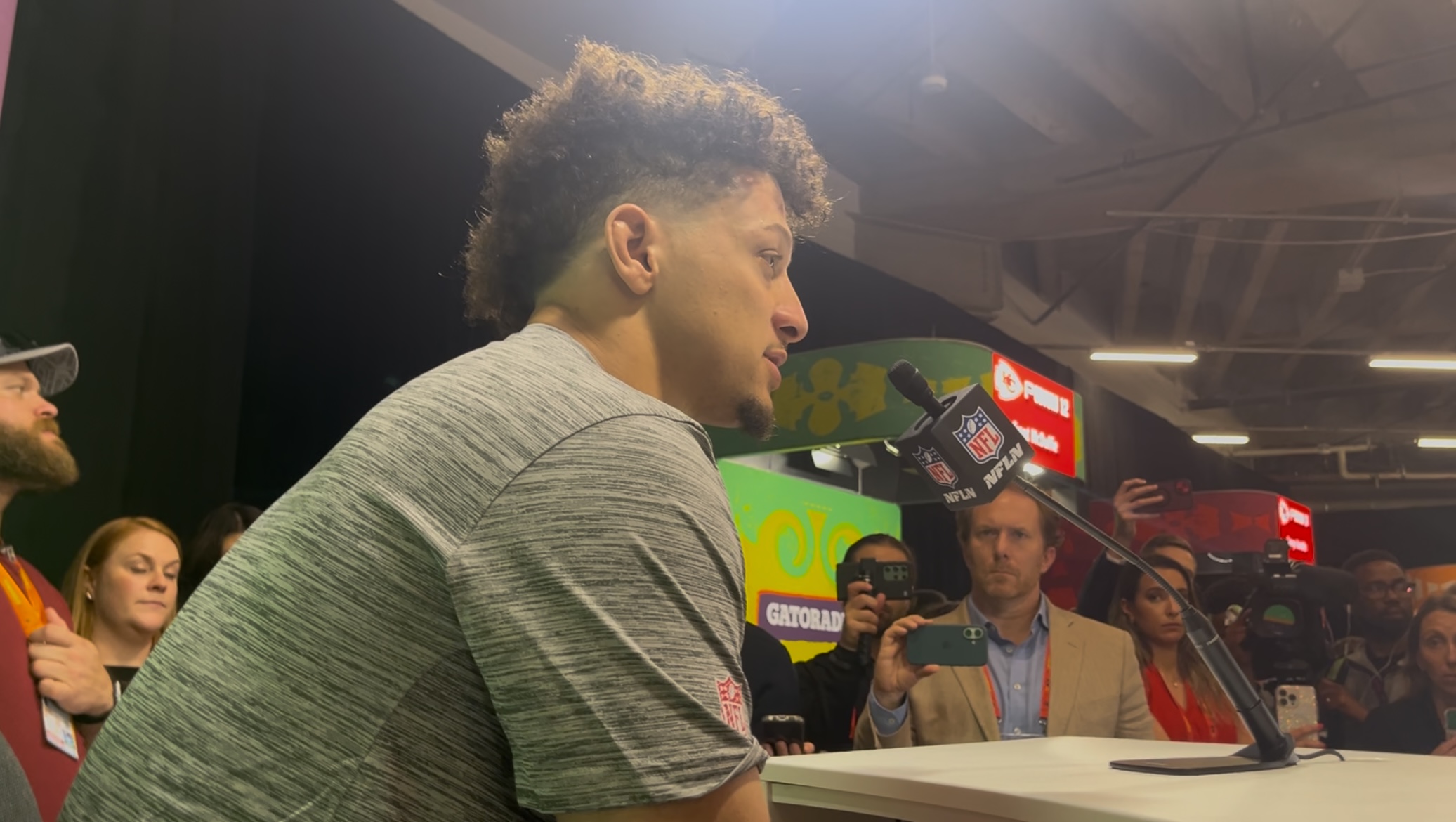 Patrick Mahomes after Super Bowl