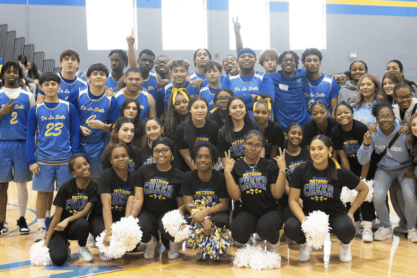 Southside Unified poses for a team photo after a win this winter.