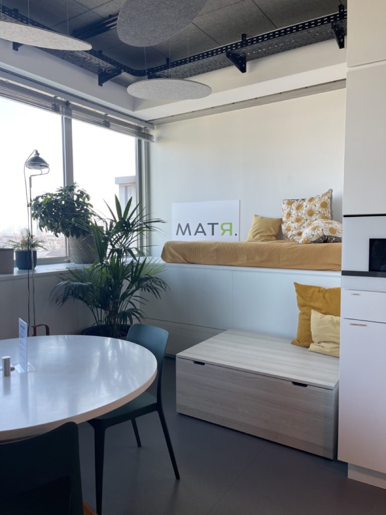 A mattress on display at Climate Lab Vienna