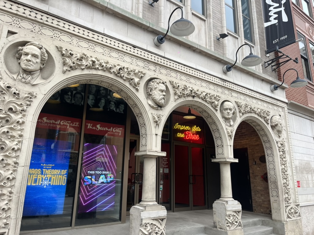 The entrance to The Second City Chicago.