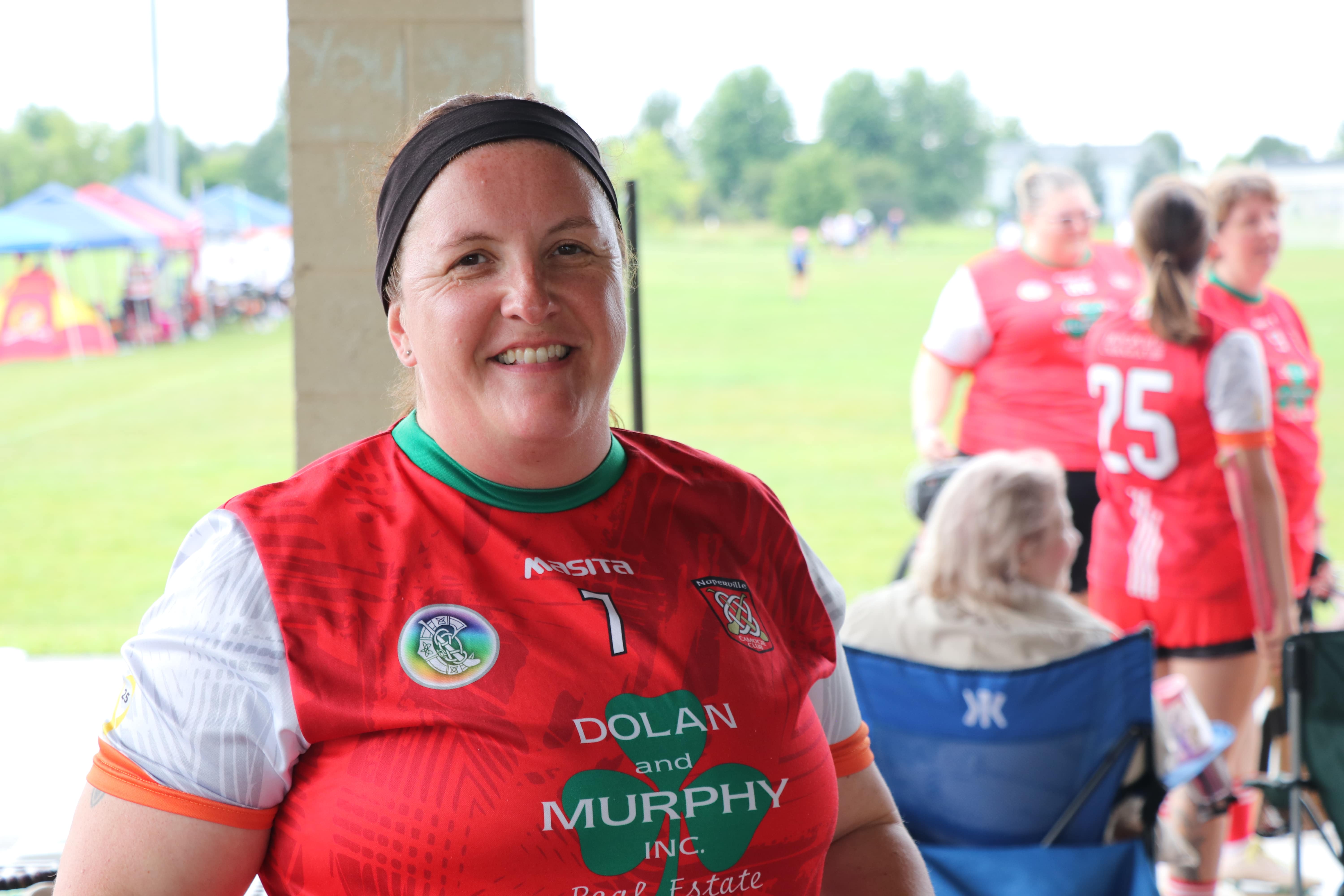 Alison Rosy is an active member of the Naperville Hurling Club (Photo: Tom O'Connor)