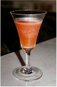 Singani cocktail in stemmed glass