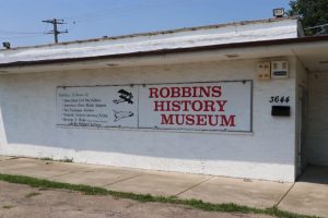 Robbins History Museum sign
