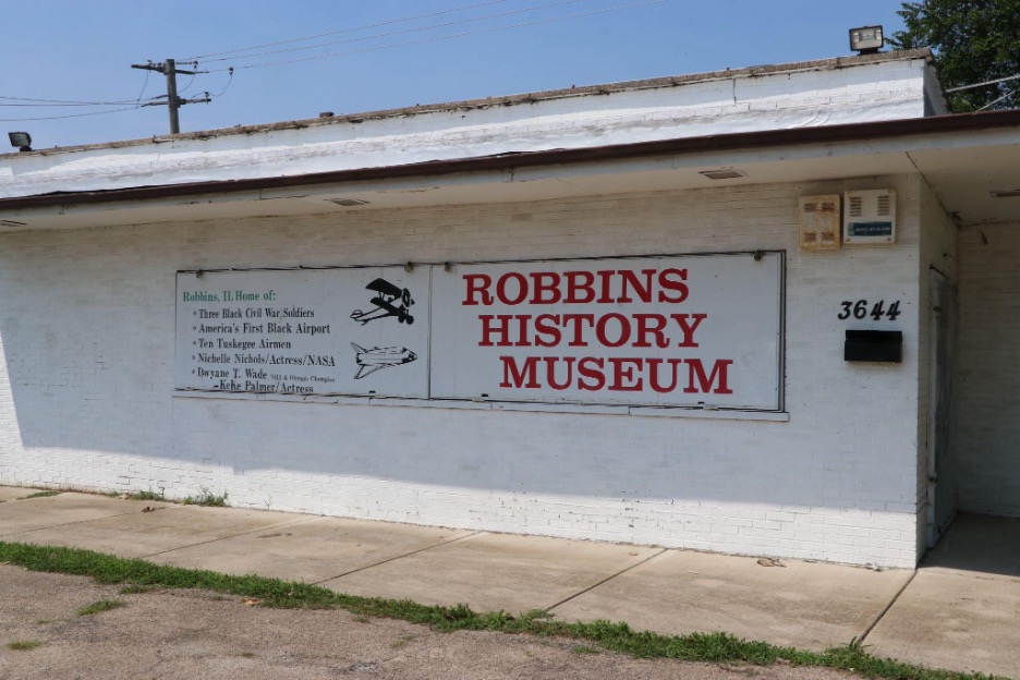 Robbins History Museum sign