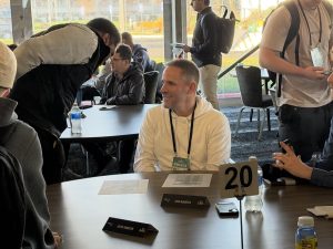 Josh McDaniels at NFL event
