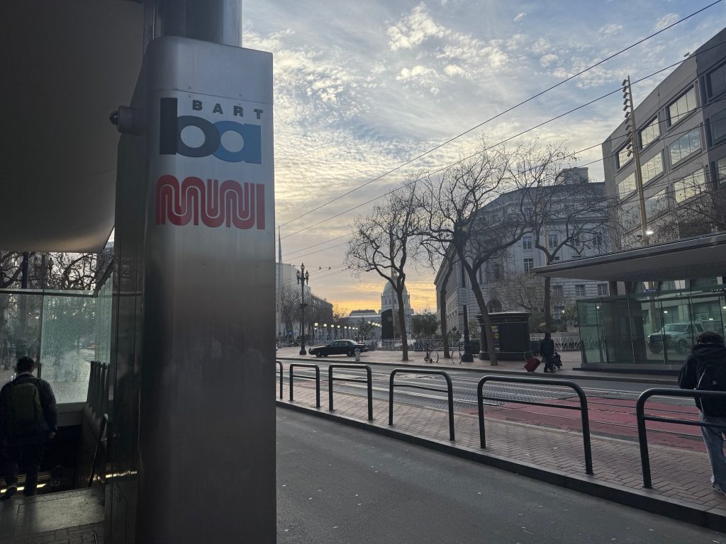 BART and Muni sign in San Francisco