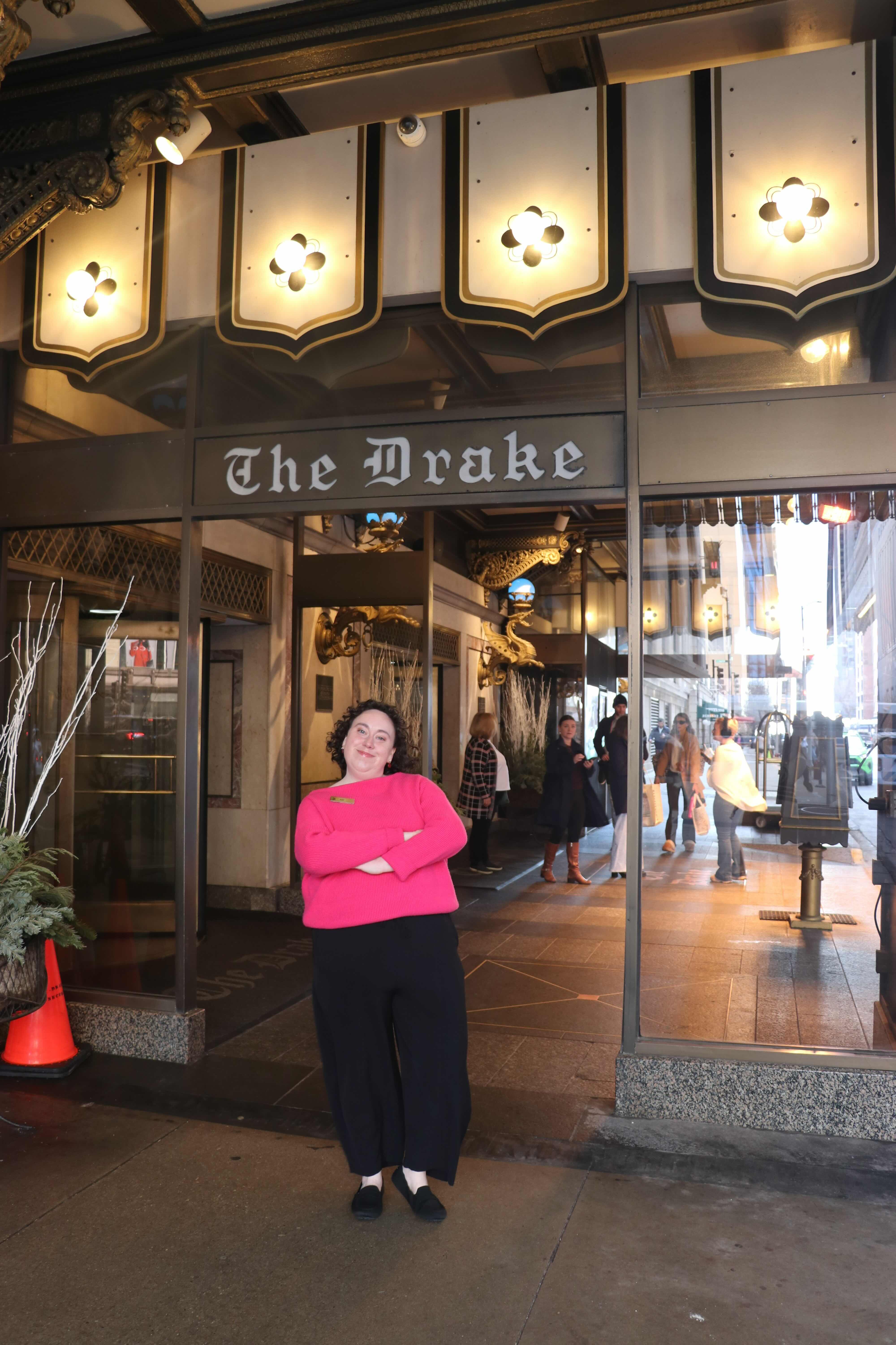 Kait Carmody outside The Drake Hotel