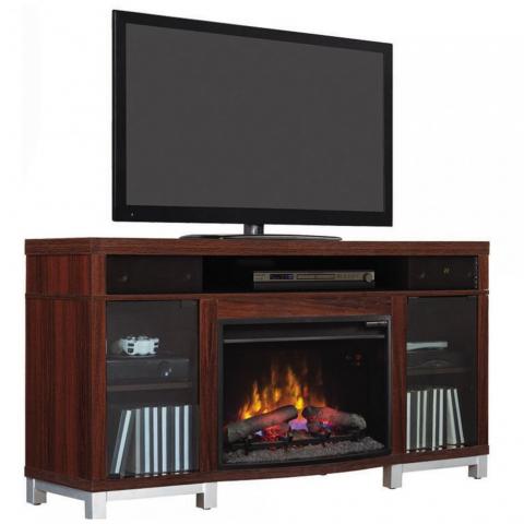 Mueble de tv con chimenea bocinas y bluetooth Twinstar | SEARS.COM.MX