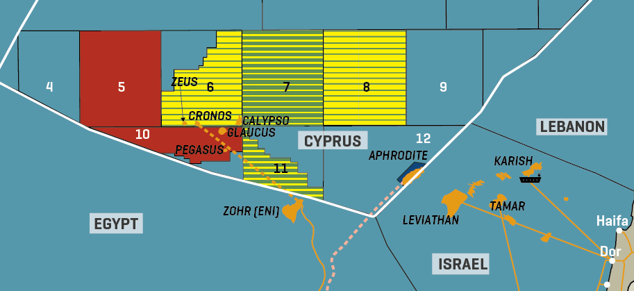 Cyprus Key Blocks & Gas Discoveries