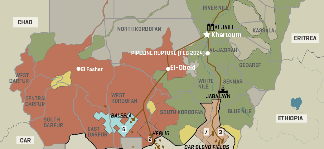 Sudan Areas Of Control