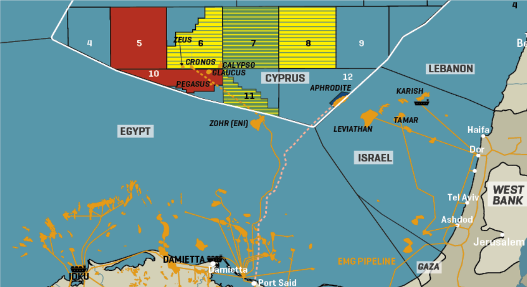 Cyprus Key Blocks & Gas Discoveries