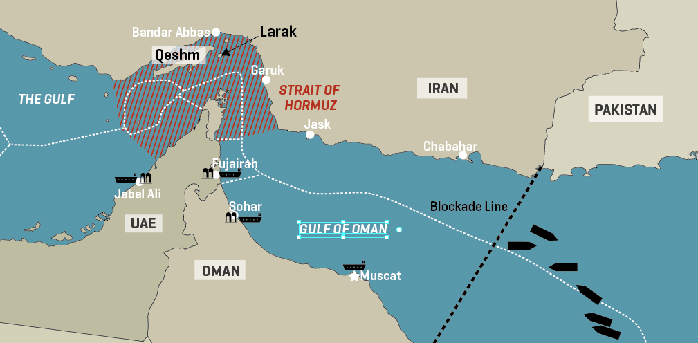 US Establishes Blockade On All Ships Calling At Iranian Ports