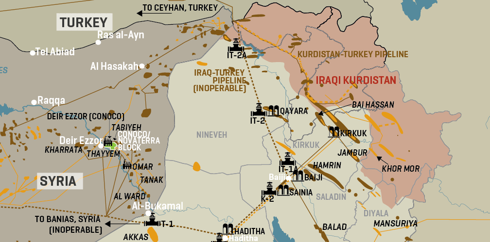 Iraq Plans To Develop A New Oil Pipeline Network To Export Via Syria And Turkey