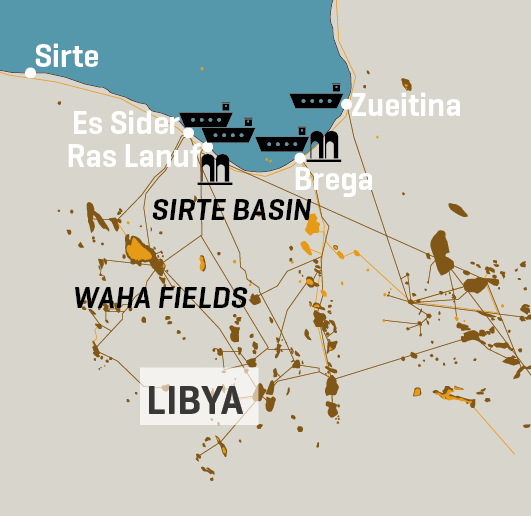 Libya: Key Oil And Gas Infrastructure