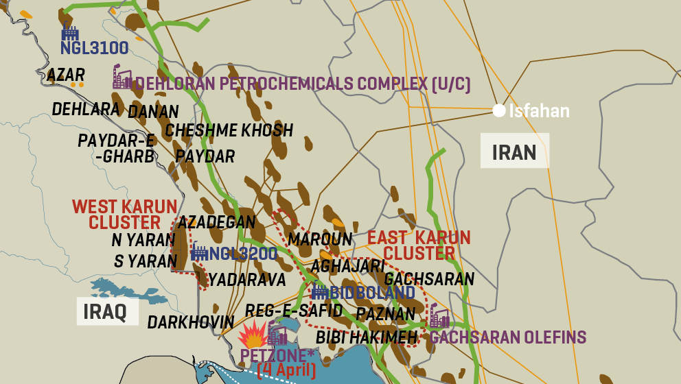 Iran’s Gas Processing & Petchems Infrastructure