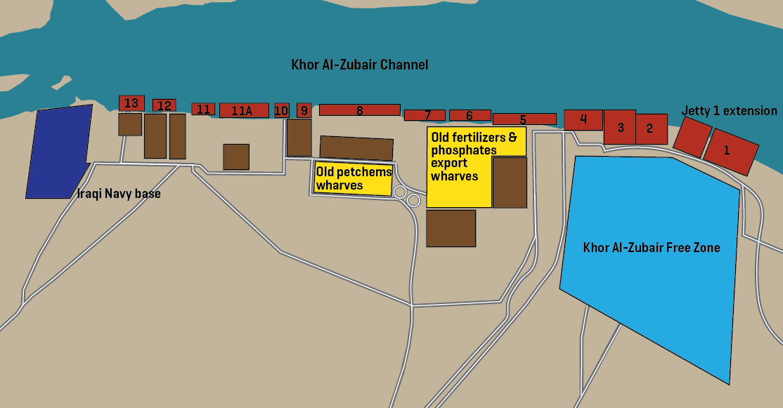 Khor Al-Zubair Port Jetties And Infrastructure