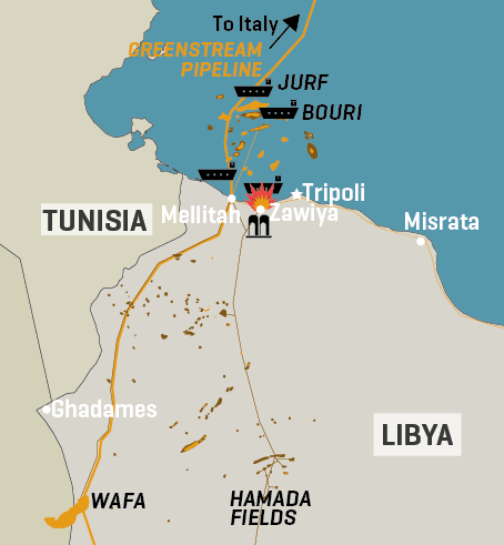 Libya: Key Oil And Gas Infrastructure