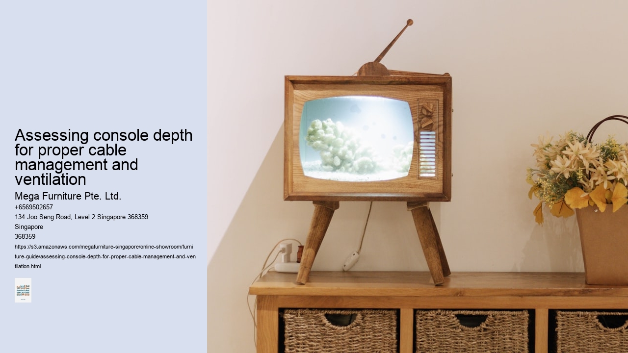 Assessing console depth for proper cable management and ventilation