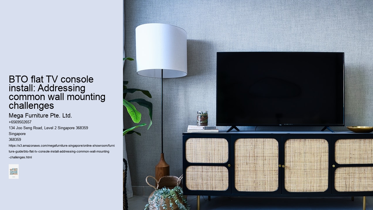 BTO flat TV console install: Addressing common wall mounting challenges