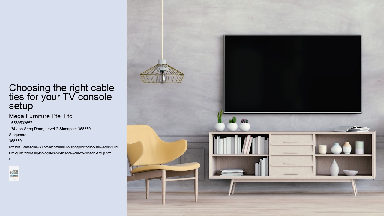 Choosing the right cable ties for your TV console setup